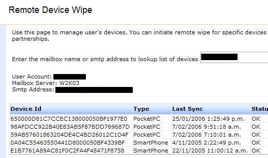 Exchange Mobile Admin