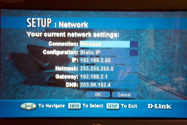 D-Link DSM-320 network setup
