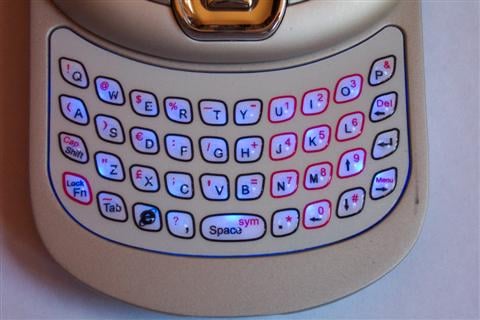 Harrier slider keyboard backlight