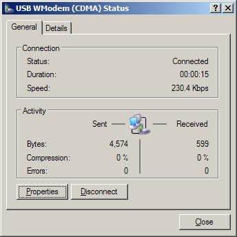 Harrier as a CDMA modem