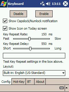 Configuration options