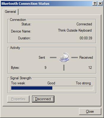 Connected to my computer